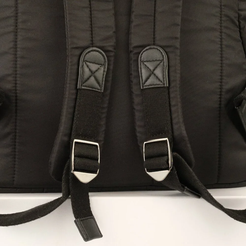 Dolce & Gabbana Nylon Distressed Milano Print Backpack, Black